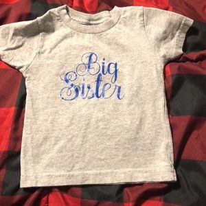 Custom big sister shirt